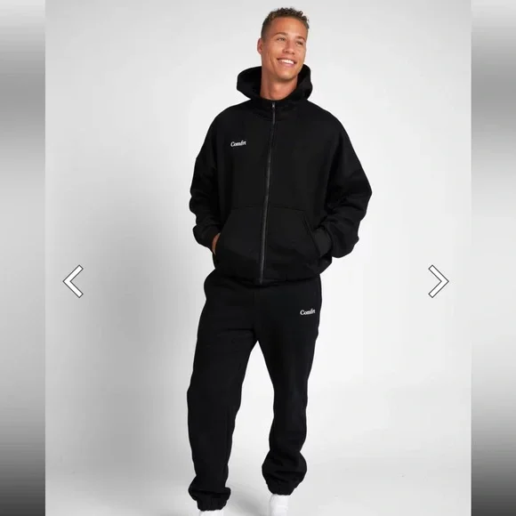 Black Comfrt Hoodie Unisex Size M NWT - Picture 4 of 9